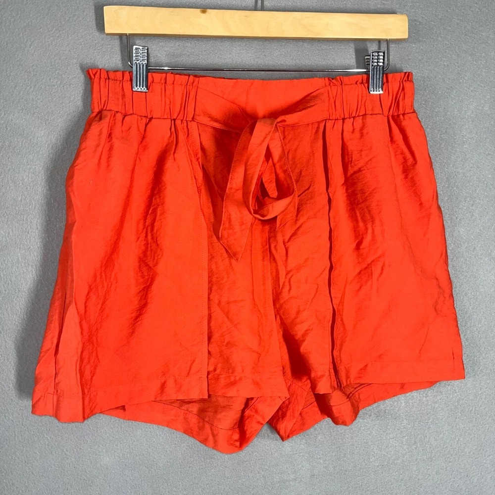 Alter'd State Elastic Front Tie Coral Orange‎ Size Large NWT